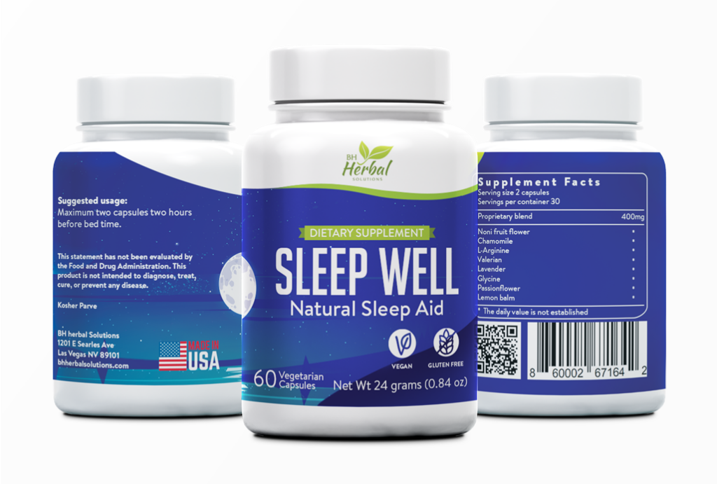 Natural Sleeping Aid Sleep Well Natural Sleep Aid Bh Herbal Solutions