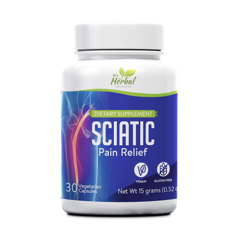 Sciatic Pain Relief - Sciatica Nerve Pain Relief - Sciatica Nerve Inflammation Reducer - 100% Herbal and Natural Supplement